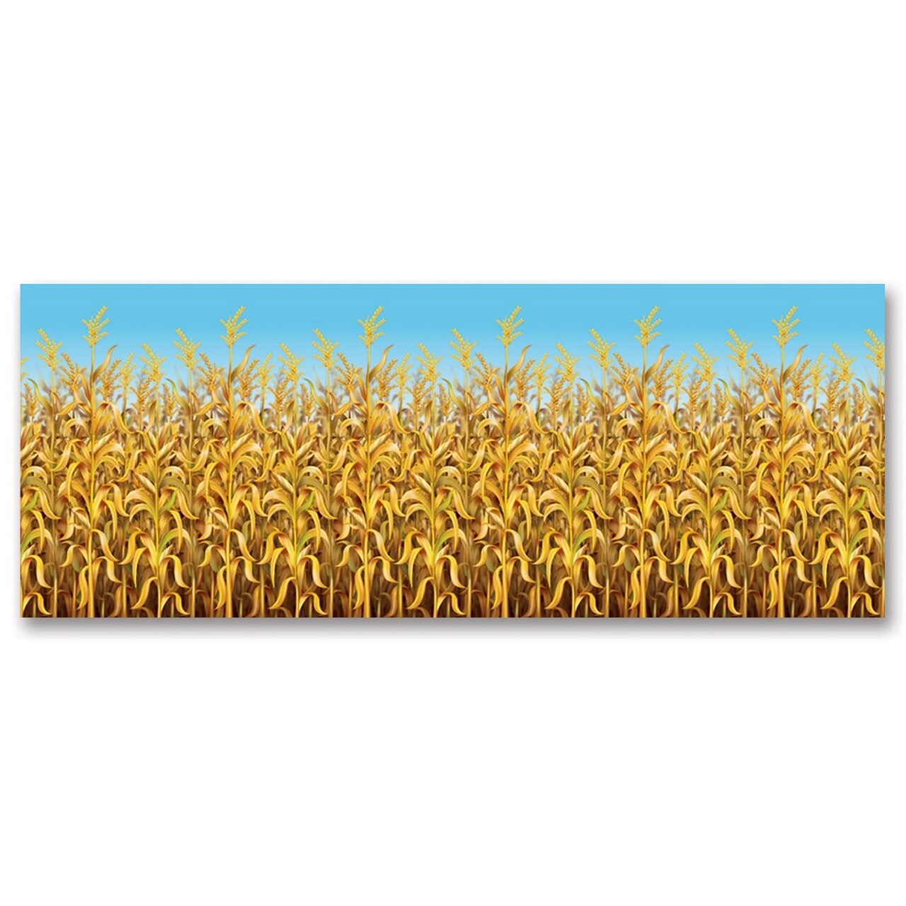 Beistle Pack of 6 Blue Cornstalks Photo Backdrop Party Decoration 30'